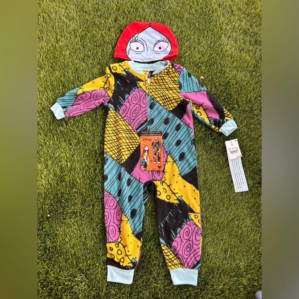 Disney Multicolor Patchwork Kids Footie